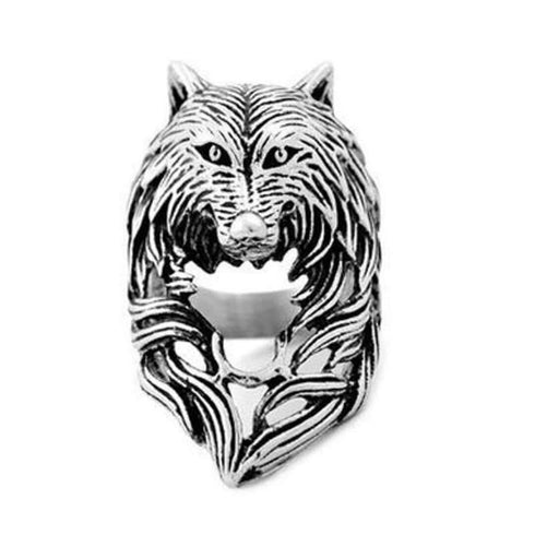 Bague Loup Viking (Acier)